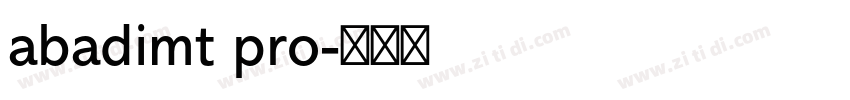 abadimt pro字体转换